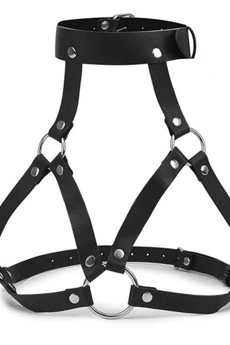 PVC Harness, Gothic Harness, Vinyl Harness Top Fetish TOP